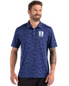 View image 7: Duke Blue Devils Alumni Cutter & Buck Coastline Recycled Double Peached Camo Print Mens Polo Tour Blue Front