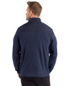 Georgia Tech Yellow Jackets Alumni Cutter & Buck Hunts Point Recycled Fleece Mens Hybrid Full Zip Jacket
 Navy Blue Back Thumbnail Image