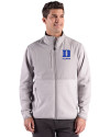 Duke Blue Devils Alumni Cutter & Buck Hunts Point Recycled Fleece Mens Hybrid Full Zip Jacket
 Polished Medium Gray Front Thumbnail Image