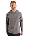 Kentucky Wildcats Alumni Cutter & Buck Prospect Recycled Featherlight Stretch Mens Big & Tall Hooded Pullover Elemental Grey Front Thumbnail Image