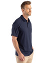 Auburn Tigers Alumni Cutter & Buck Prospect Recycled Featherlight Stretch Mens Big & Tall Sport Polo Navy Blue Side Thumbnail Image
