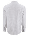  Cutter & Buck Skyline Recycled Gingham Mens Big & Tall Long Sleeve Button Down  Dress Shirt Concrete/White Mannequin Back Thumbnail Image