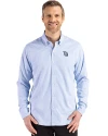  Cutter & Buck Skyline Recycled Gingham Mens Long Sleeve Button Down  Dress Shirt Atlas/White Front Thumbnail Image