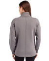 Los Angeles Rams- Cutter & Buck Roam Recycled Buttery-Soft Knit Womens Full Zip Jacket Elemental Grey Back Thumbnail Image