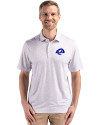 Los Angeles Rams- Cutter & Buck Pike Recycled Flora Print Mens Polo Polished Medium Gray Front Thumbnail Image