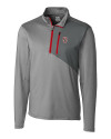 Stanford Cardinal  Cutter & Buck Shaw Hybrid Half Zip Oxide/Cardinal Red Mannequin Thumbnail Image