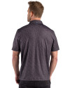 Kansas City Royals Mono Cutter & Buck Pike Recycled Fern Print Mens Big & Tall Polo Black Back Thumbnail Image