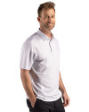 Kansas City Royals Mono Cutter & Buck Pike Recycled Fern Print Mens Big & Tall Polo Polished Medium Gray Side Thumbnail Image