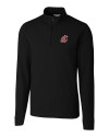 Washington State Cougars Cutter & Buck Advantage Mens Zip Mock Black Mannequin Thumbnail Image