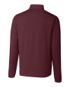 Virginia Tech Hokies Cutter & Buck Advantage Mens Zip Mock Bordeaux Mannequin Back Thumbnail Image