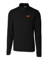 Oklahoma State Cowboys Cutter & Buck Advantage Mens Zip Mock Black Mannequin Thumbnail Image