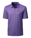 LSU Tigers Cutter & Buck Pike Mini Pennant Print Stretch Mens Polo Majestic Mannequin Thumbnail Image