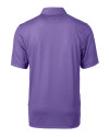 LSU Tigers Cutter & Buck Pike Mini Pennant Print Stretch Mens Polo Majestic Mannequin Back Thumbnail Image