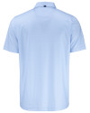 Tampa Bay Rays Mono Cutter & Buck Pike Recycled Lattice Print Mens Polo Atlas Light Blue Mannequin Back Thumbnail Image