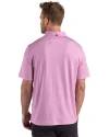 Chicago White Sox Mono Cutter & Buck Pike Recycled Lattice Print Mens Polo Gelato Fuchsia Back Thumbnail Image