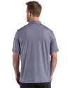 Los Angeles Angels Cooperstown Cutter & Buck Pike Recycled Lattice Print Mens Polo Navy Blue Back Thumbnail Image