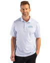 San Francisco Giants Mono Cutter & Buck Pike Recycled Fern Print Mens Polo Atlas Light Blue Front Thumbnail Image