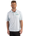 San Francisco Giants Mono Cutter & Buck Pike Recycled Fern Print Mens Polo Fresh Mint Front Thumbnail Image