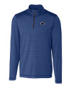 Penn State Nittany Lions Cutter & Buck Holman Stripe Half Zip Liberty Navy Heather Mannequin Thumbnail Image