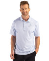 Los Angeles Dodgers Mono Cutter & Buck Pike Recycled Fern Print Mens Polo Atlas Light Blue Front Thumbnail Image