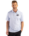 Washington Nationals City Connect- Cutter & Buck Pike Recycled Fern Print Mens Polo Atlas Light Blue Front Thumbnail Image