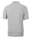 Texas Tech Red Raiders College Vault Cutter & Buck Virtue Recycled Botanical Print Featherlight Pique Mens  Polo Black Mannequin Back Thumbnail Image