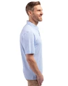 Ellsworth Cutter & Buck Virtue Recycled Botanical Print Featherlight Pique Mens  Polo Atlas Light Blue Side Thumbnail Image