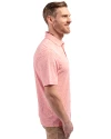 Ellsworth Cutter & Buck Virtue Recycled Botanical Print Featherlight Pique Mens  Polo College Orange Side Thumbnail Image