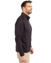 Ellsworth Cutter & Buck Adapt Recycled Soft Knit Stretch Mens Hybrid Full Zip Jacket Black Side Thumbnail Image