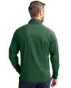 Ellsworth Cutter & Buck Adapt Recycled Soft Knit Stretch Mens Hybrid Full Zip Jacket Hunter Green Back Thumbnail Image