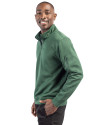 Ellsworth Clique Lift Solution-dyed Performance Unisex Half Zip Sweatshirt Bottle Green Side Thumbnail Image