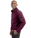 Ellsworth Clique Lift Solution-dyed Performance Unisex Half Zip Sweatshirt Burgundy Side Thumbnail Image