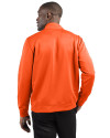 Ellsworth Clique Lift Solution-dyed Performance Unisex Half Zip Sweatshirt Orange Back Thumbnail Image