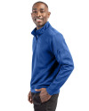 Ellsworth Clique Lift Solution-dyed Performance Unisex Half Zip Sweatshirt Royal Blue Side Thumbnail Image