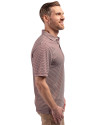 Ellsworth Cutter & Buck Forge Recycled Double Stripe Four-Way Stretch Mens Polo Bordeaux/White Side Thumbnail Image