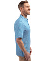 Ellsworth Cutter & Buck Forge Recycled Double Stripe Four-Way Stretch Mens Polo Digital/White Side Thumbnail Image