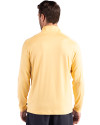 Ellsworth Cutter & Buck Coastline Recycled Double Peached Mens Quarter Zip Pullover Desert Back Thumbnail Image