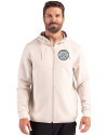 View image 7: Ellsworth Clique Haven Recycled Mens Full Zip Hooded Sweatshirt Fog Front