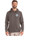 Ellsworth Clique Haven Recycled Mens Full Zip Hooded Sweatshirt Pistol Front Thumbnail Image