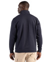 Ellsworth Clique Drive Recycled Unisex Quarter Zip Sweatshirt Dark Navy Back Thumbnail Image