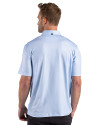 Minnesota United FC Cutter & Buck Pike Recycled Lattice Print Mens Polo Atlas Light Blue Back Thumbnail Image