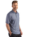 FC Cincinnati Cutter & Buck Pike Recycled Lattice Print Mens Big & Tall Polo Navy Blue Side Thumbnail Image