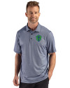Seattle Sounders FC Cutter & Buck Pike Recycled Lattice Print Mens Big & Tall Polo Navy Blue Front Thumbnail Image