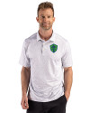 Seattle Sounders FC Cutter & Buck Pike Recycled Fern Print Mens Polo Polished Medium Gray Front Thumbnail Image