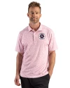 New England Revolution Cutter & Buck Pike Recycled Fern Print Mens Polo Red Front Thumbnail Image