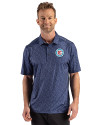 Chicago Fire FC Cutter & Buck Pike Recycled Fern Print Mens Polo Navy Blue Front Thumbnail Image