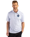 Vancouver Whitecaps FC Cutter & Buck Pike Recycled Fern Print Mens Big & Tall Polo Atlas Light Blue Front Thumbnail Image