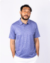 Big & Tall Forge Heather Wave Print Polo SMH_PRO_HG 1 Thumbnail Image