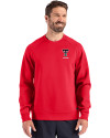 Texas Tech Red Raiders Alumni Cutter & Buck Roam Recycled Buttery-Soft Knit Mens Crew Neck Pullover Red Front Thumbnail Image