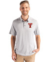 Texas Tech Red Raiders College Vault Cutter & Buck Coastline Recycled Double Peached Mens Polo CONCRETE Front Thumbnail Image